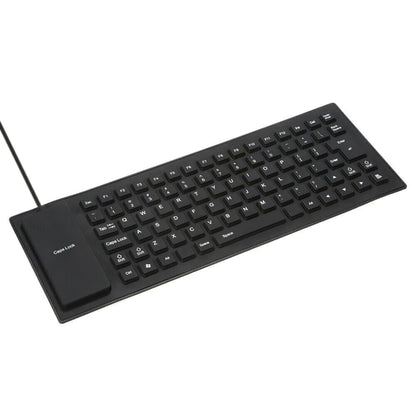 Waterproof Silicone Keyboard Foldable Flexible USB Dustproof Dirtproof Full Size