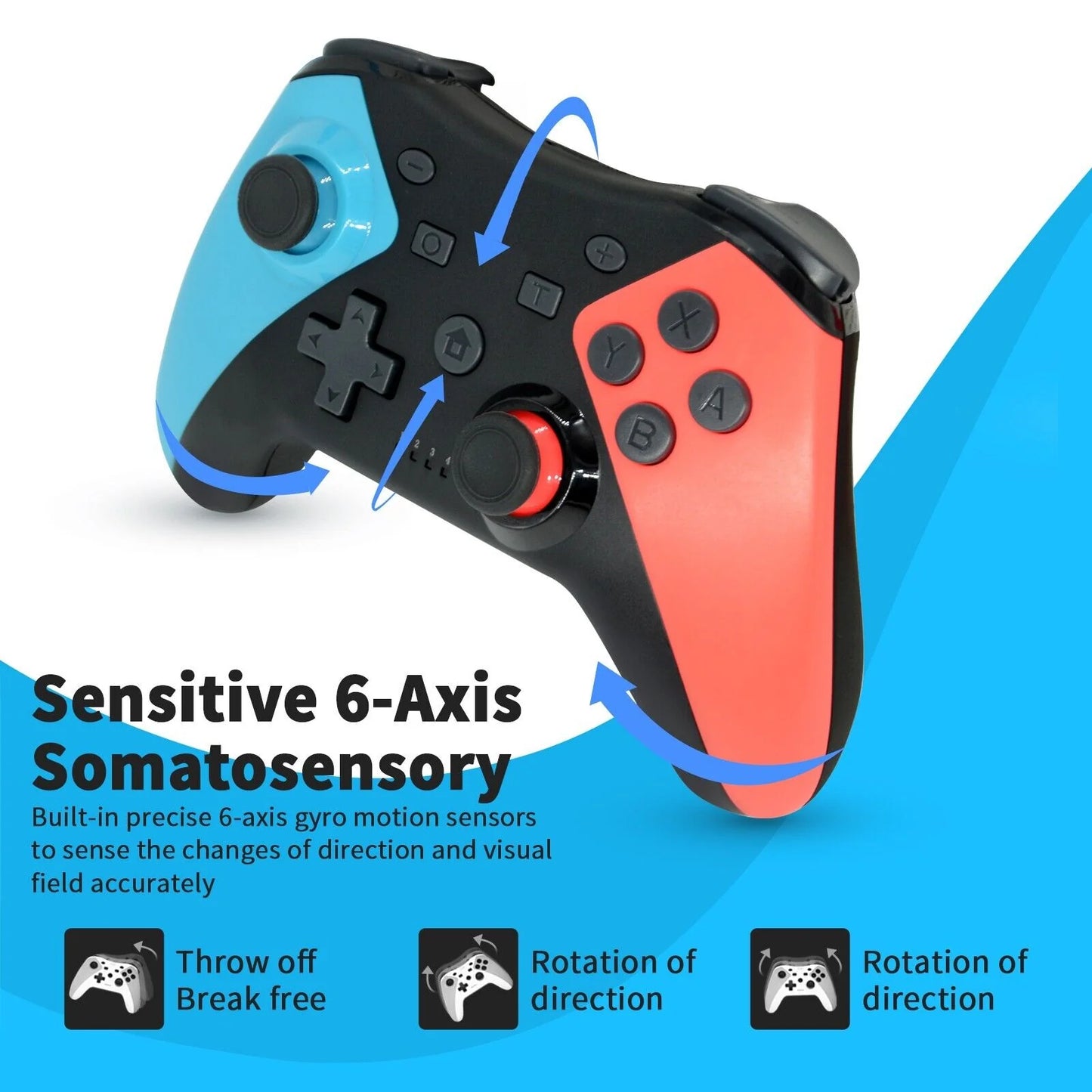 For Nintendo Switch Wireless Pro Controller Gamepad Joypad Joystick Remote Gift