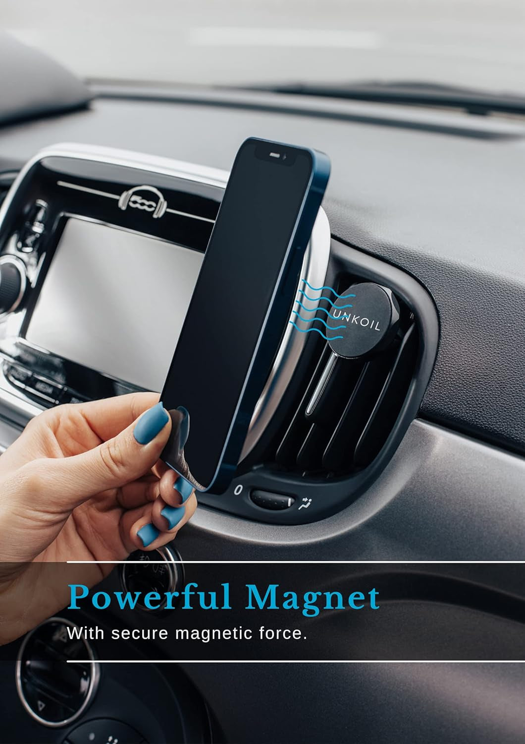 Universal Magnetic Air Vent Car Phone Holder Cell Phone Holder for Car, Universal Air Vent Phone Mount for Car Compatible with Mobile Android Iphone Samsung, Magnetic Mobile Phone Holder