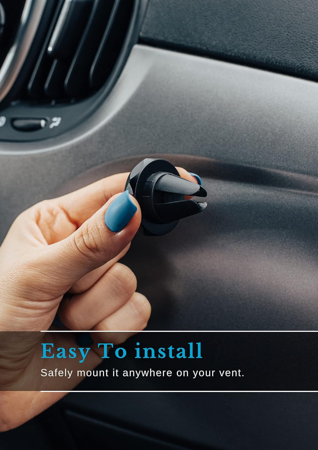 Universal Magnetic Air Vent Car Phone Holder Cell Phone Holder for Car, Universal Air Vent Phone Mount for Car Compatible with Mobile Android Iphone Samsung, Magnetic Mobile Phone Holder