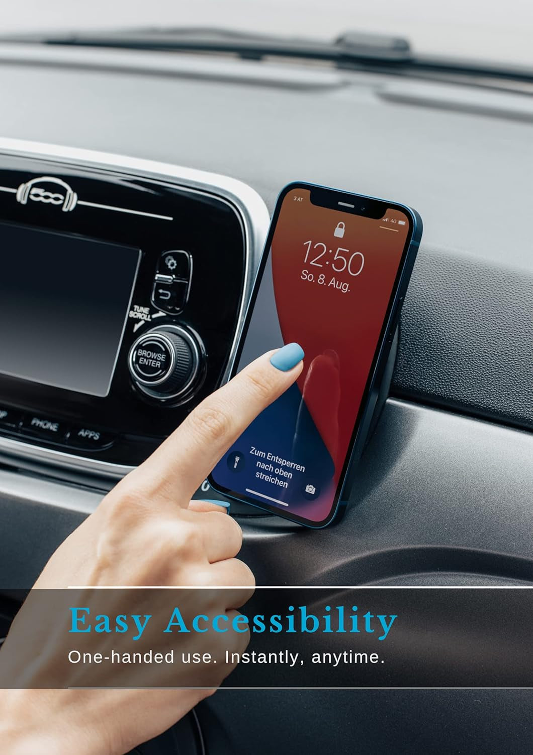 Universal Magnetic Air Vent Car Phone Holder Cell Phone Holder for Car, Universal Air Vent Phone Mount for Car Compatible with Mobile Android Iphone Samsung, Magnetic Mobile Phone Holder