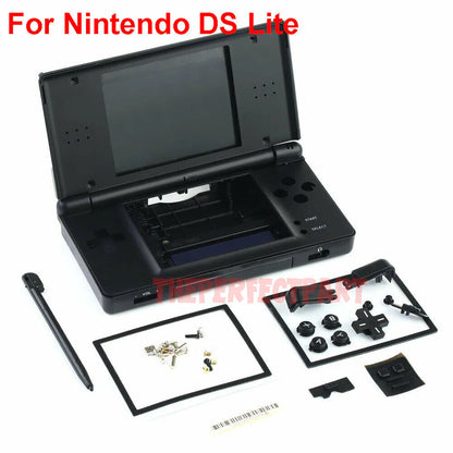 Full Replacement Housing Shell Screen Lens Black for OEM Nintendo DS Lite NDSL